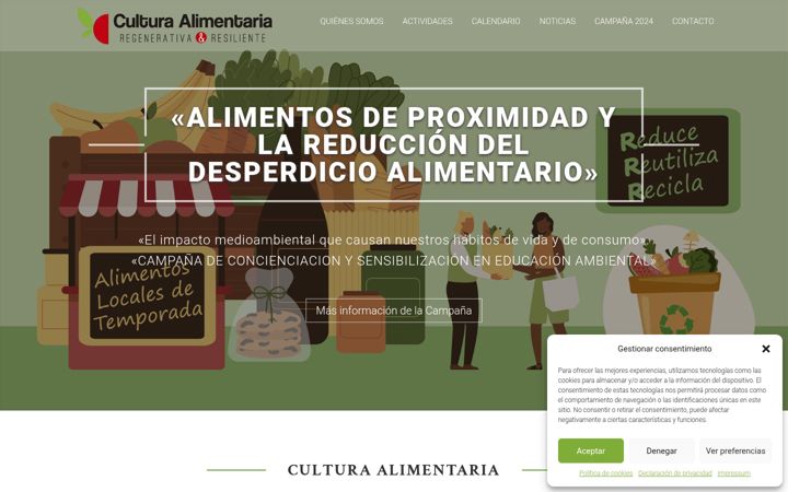 Screenshot of culturaalimentaria.org