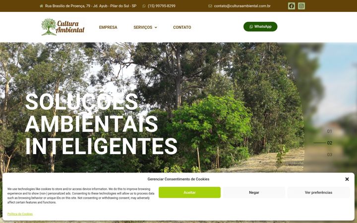 Screenshot of culturaambiental.com.br