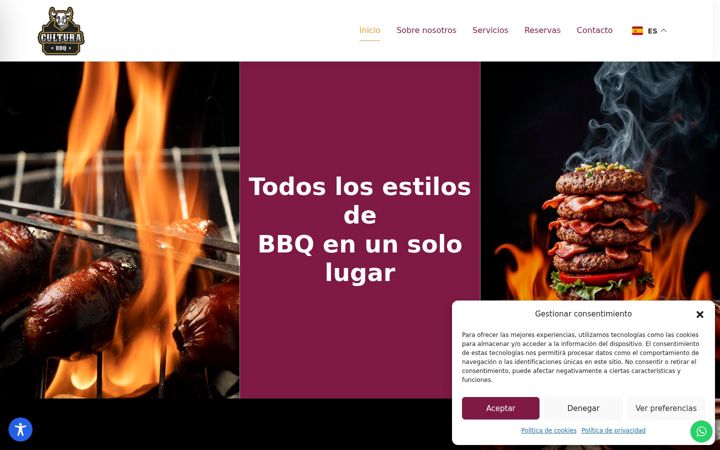 Screenshot of culturabbq.com