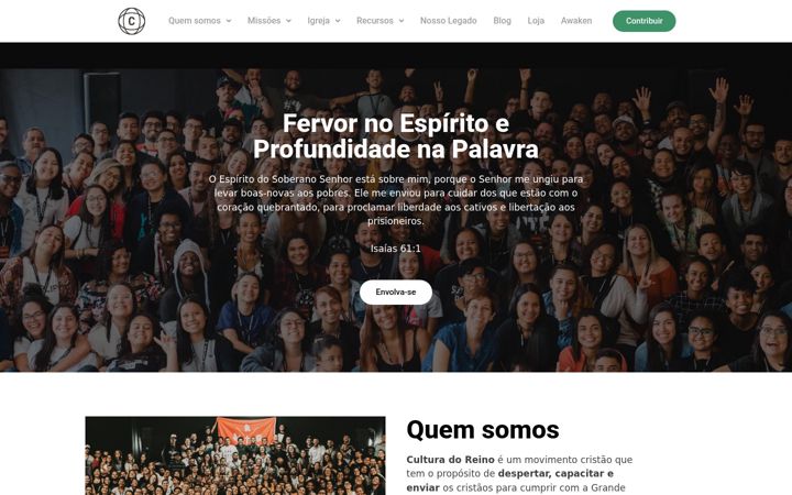 Screenshot του culturadoreino.org