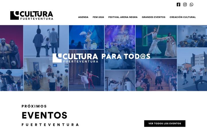 Skærmbillede af culturafuerteventura.es