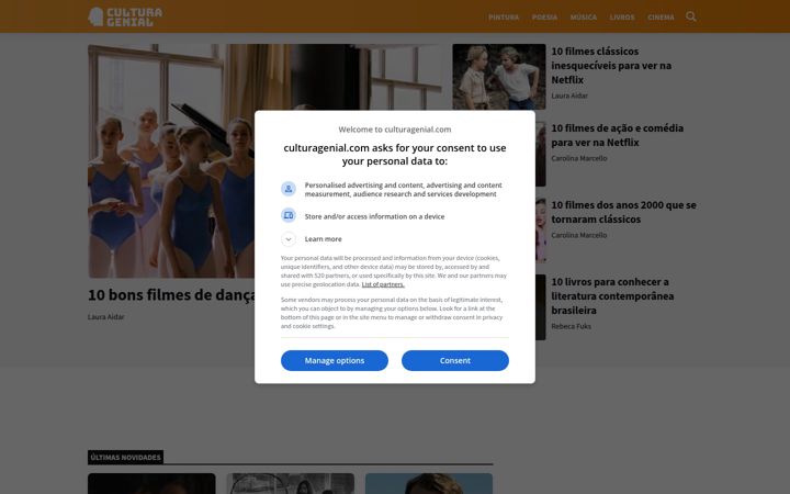 Screenshot of culturagenial.com