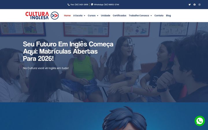 Screenshot von culturainglesapatos.com.br