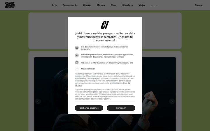 Screenshot of culturainquieta.com