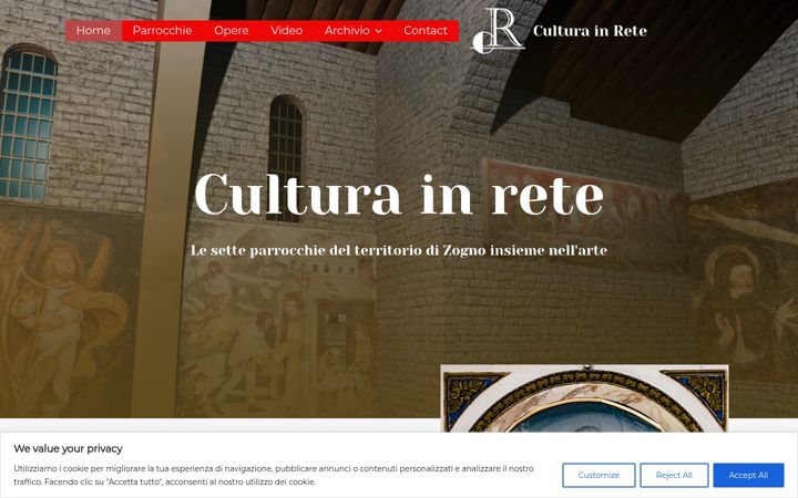 Ekraanipilt saidist culturainretezogno.it