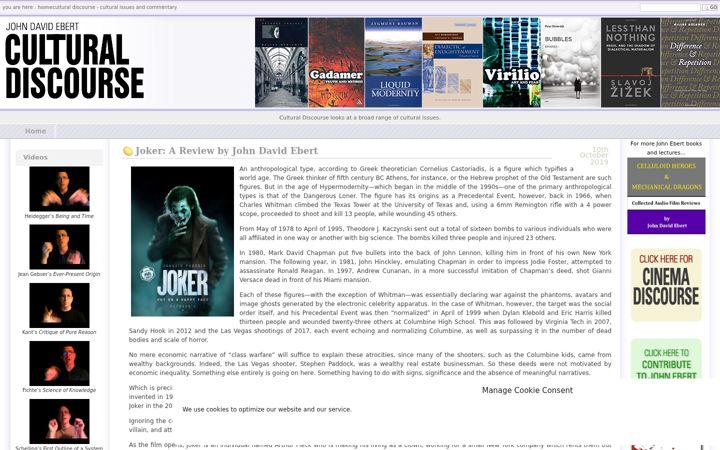 Screenshot of cultural-discourse.com