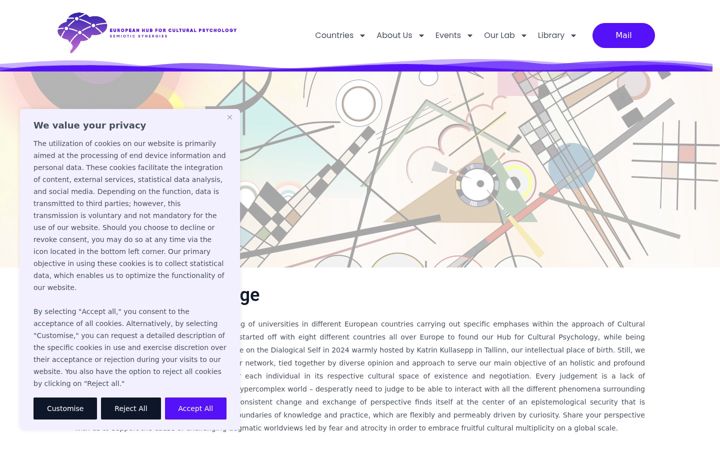 Screenshot of cultural-psychology-hub.eu