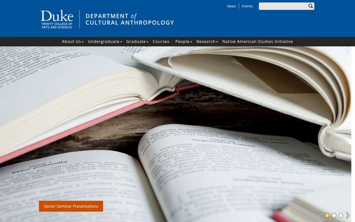 Snimka zaslona za culturalanthropology.duke.edu