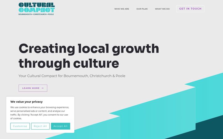 Screenshot of culturalcompact.org.uk