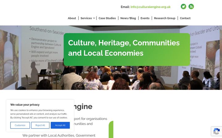 Skærmbillede af culturalengine.org.uk