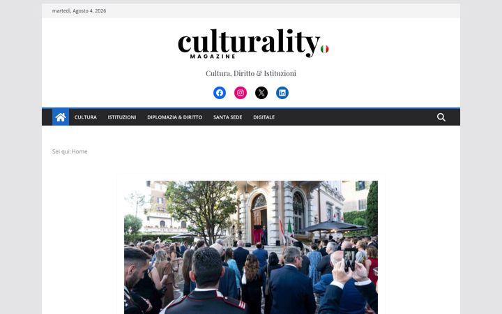Screenshot of culturality.it
