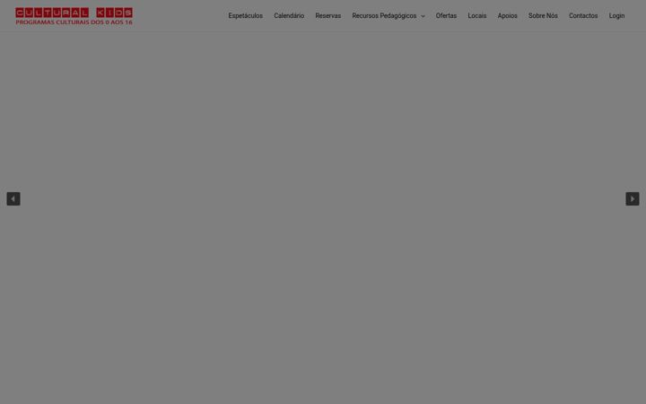 Screenshot of culturalkids.pt