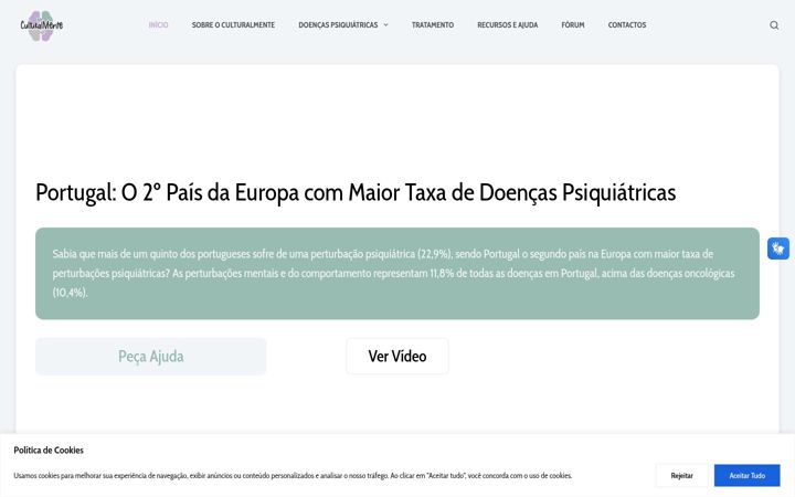 Screenshot of culturalmente.pt