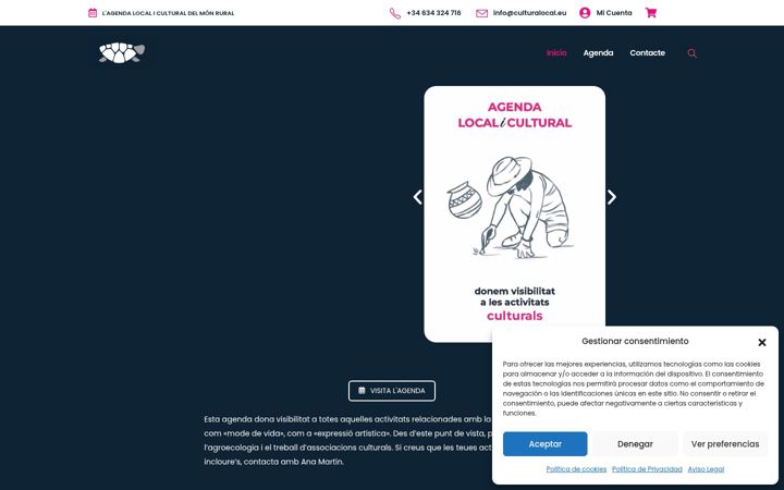 Screenshot of culturalocal.eu