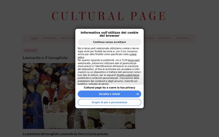 Screenshot of culturalpage.altervista.org