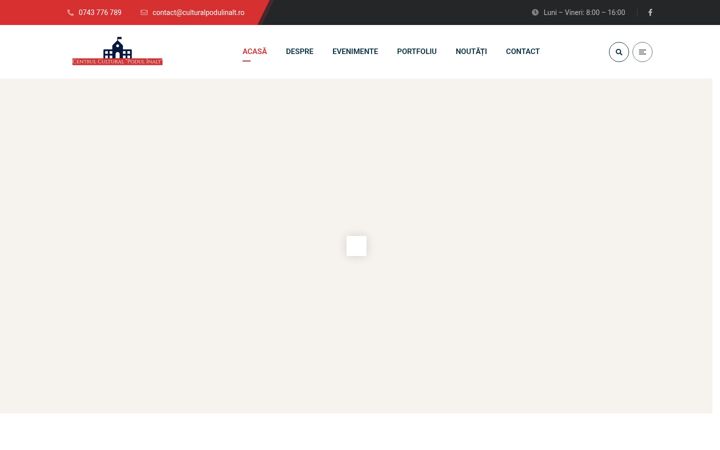 Screenshot of culturalpodulinalt.ro