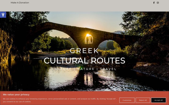 Screenshot of culturalroutes.gr