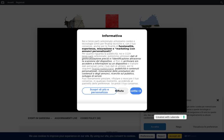 Screenshot of culturalwebsardinia.altervista.org