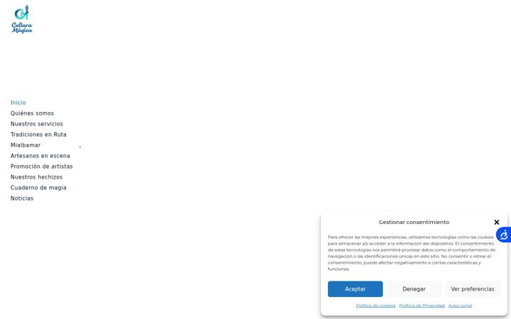 Skærmbillede af culturamagica.es