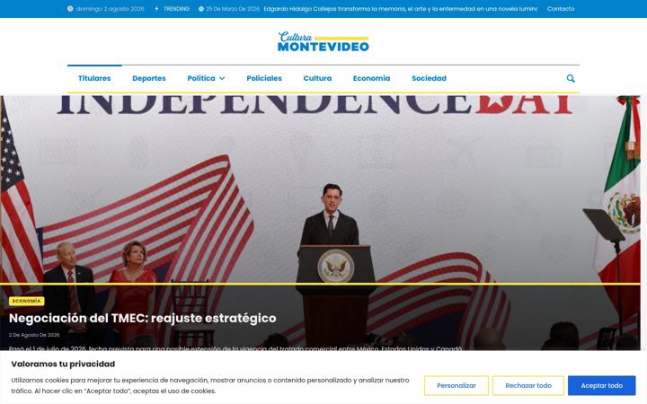 Screenshot of culturamontevideo.com