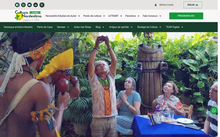 Screenshot von culturanordestina.com.br