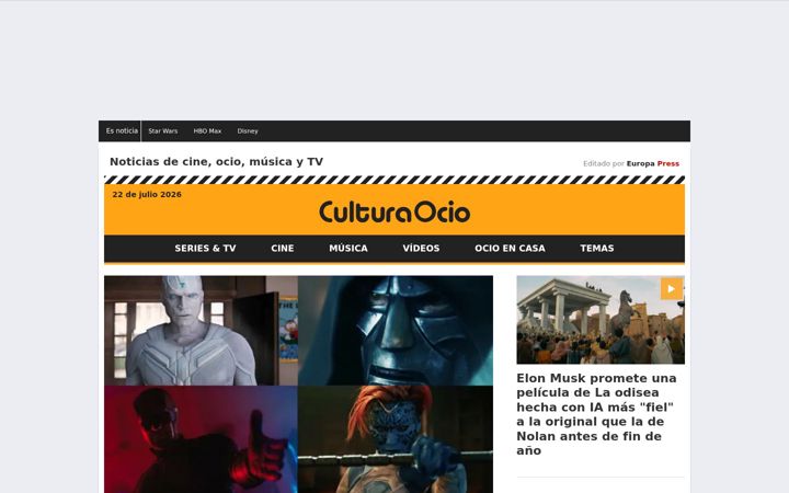 Screenshot of culturaocio.com