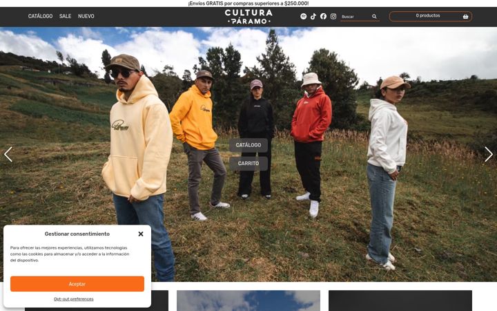 Screenshot of culturaparamo.com
