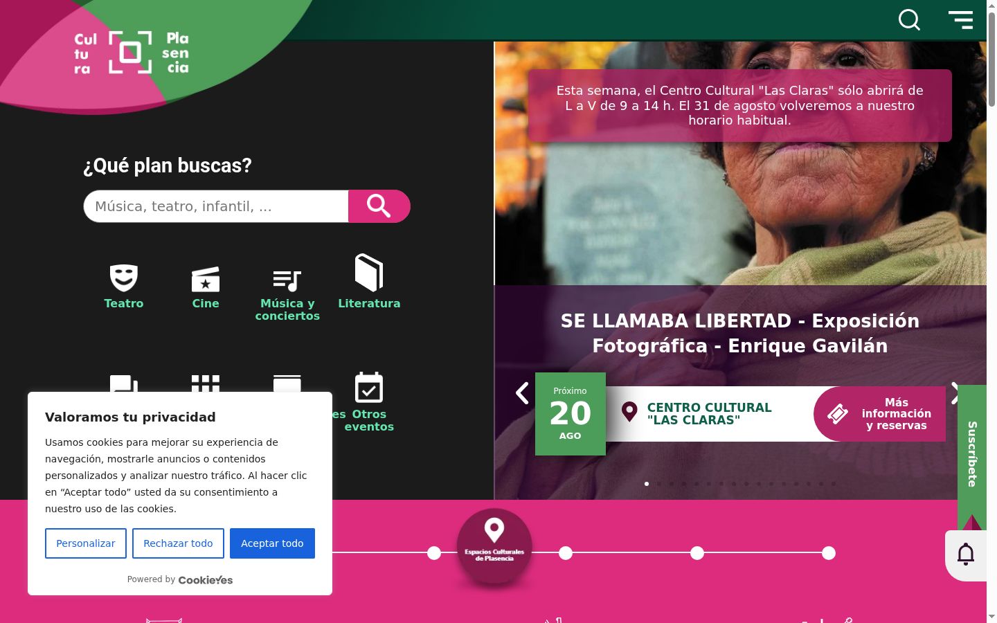 Screenshot tal-banner tal-kunsens muri qabel kwalunkwe interazzjoni