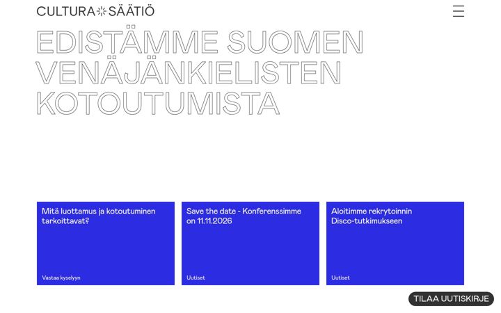 Screenshot di culturas.fi