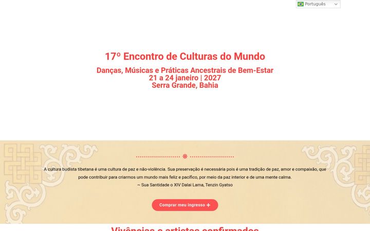 Screenshot of culturasdomundo.org.br