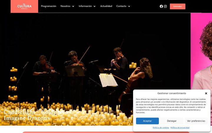 Screenshot of culturatorrevieja.com