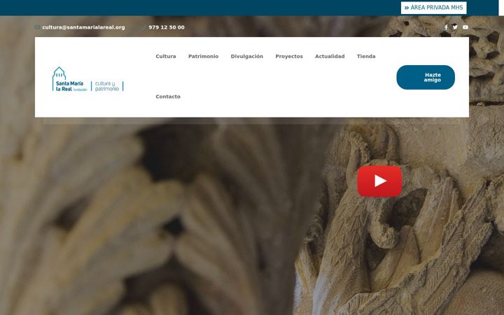 Screenshot του culturaypatrimoniofundacion.org