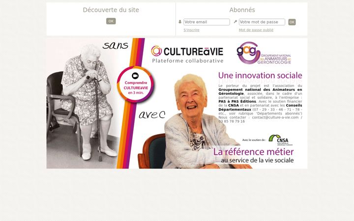 Screenshot of culture-a-vie.com