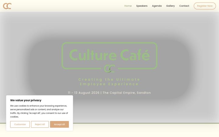 Екранна снимка на culture-cafe.co.za