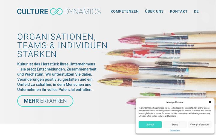 Screenshot of culture-dynamics.ch