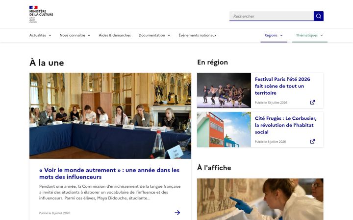 Képernyőkép: culture.gouv.fr