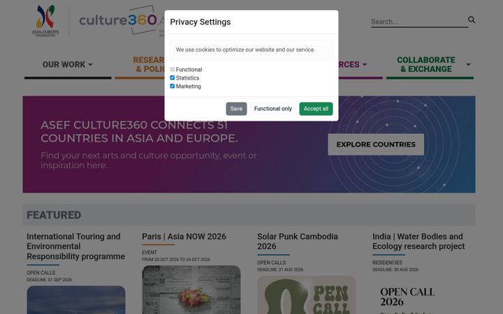 Screenshot of culture360.org