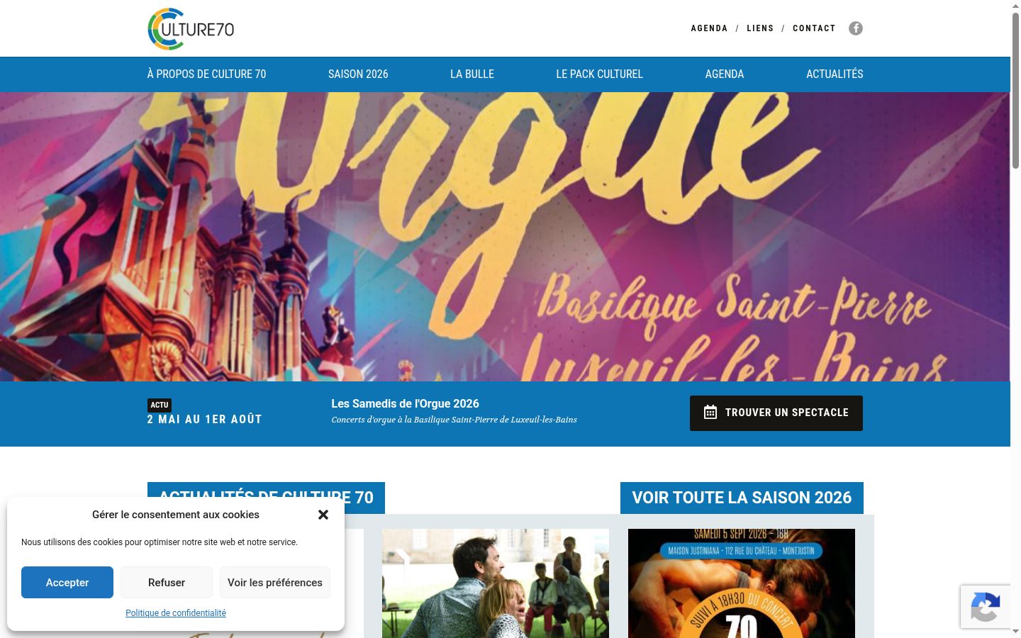 Screenshot tal-banner tal-kunsens muri qabel kwalunkwe interazzjoni