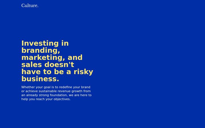 Screenshot of cultureagency.dk