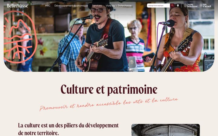 Screenshot of culturebellechasse.com