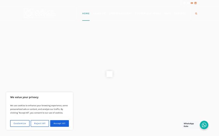 Screenshot of cultureconnectsa.com