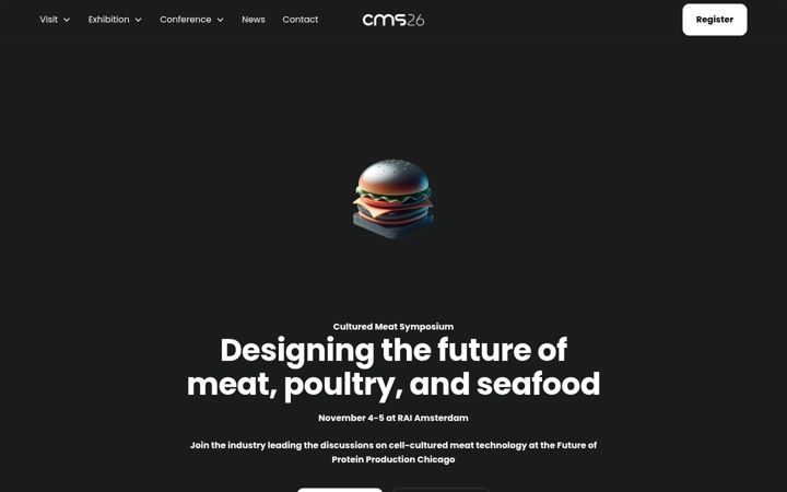 Screenshot of culturedmeatsymposium.com