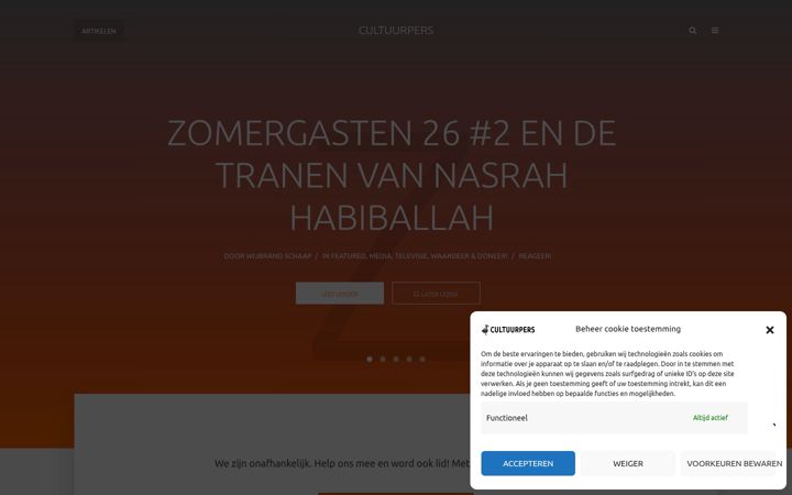 Screenshot of cultureelpersbureau.nl