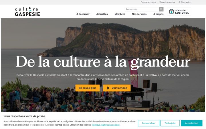 Screenshot του culturegaspesie.org