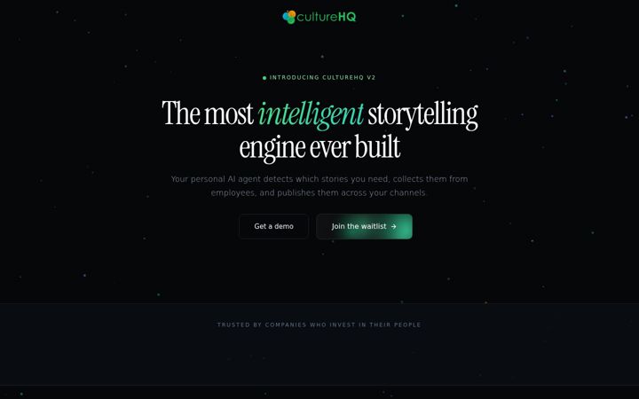 Screenshot of culturehq.com
