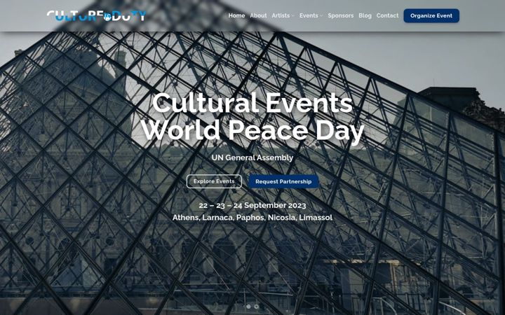 Screenshot of cultureisduty.eu