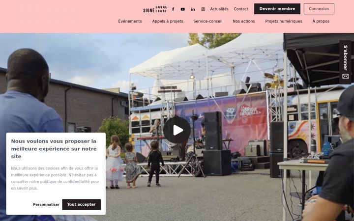 Screenshot of culturelaval.ca