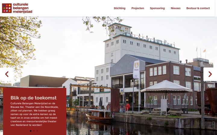 Screenshot of culturelebelangenmeierijstad.nl