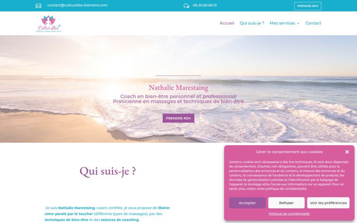 Screenshot of culturelles-bienetre.com