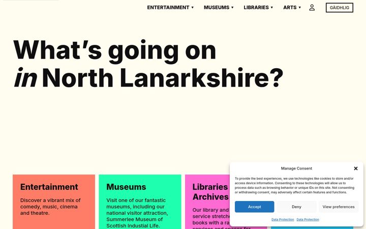 Screenshot of culturenl.co.uk